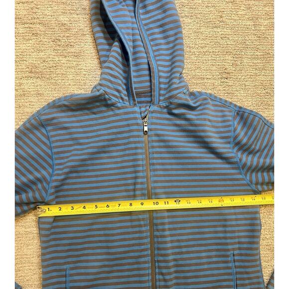 Lululemon Rival Hoodie Narrow Bold Stripe Ocean Hue Size M, Athleisure - Picture 6 of 7